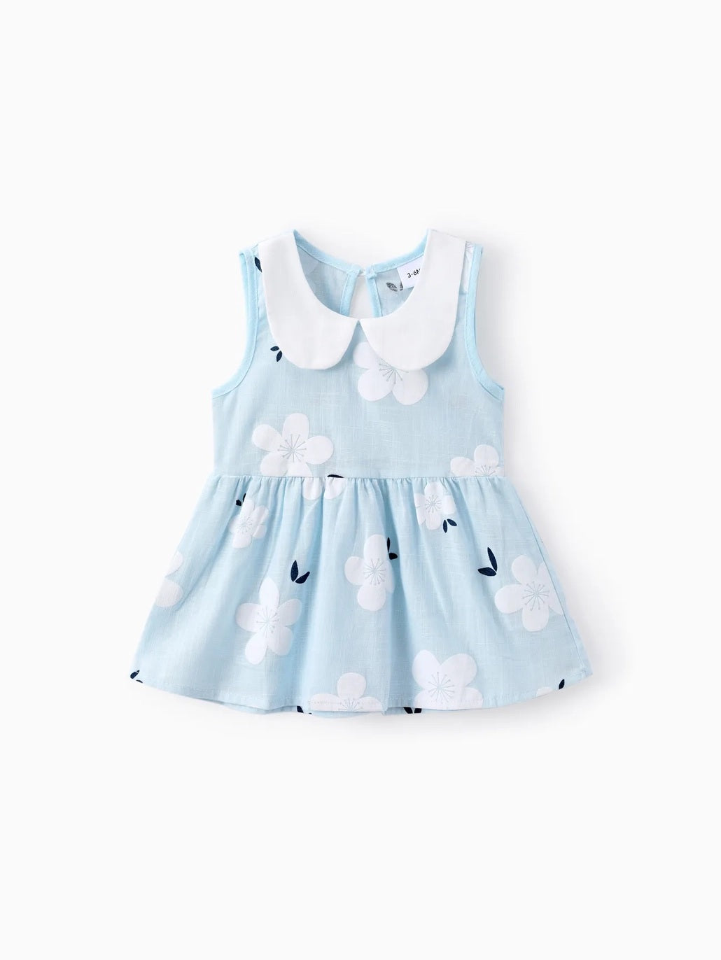 Ellie Cotton Floral Print Tank Dress For Baby Girl