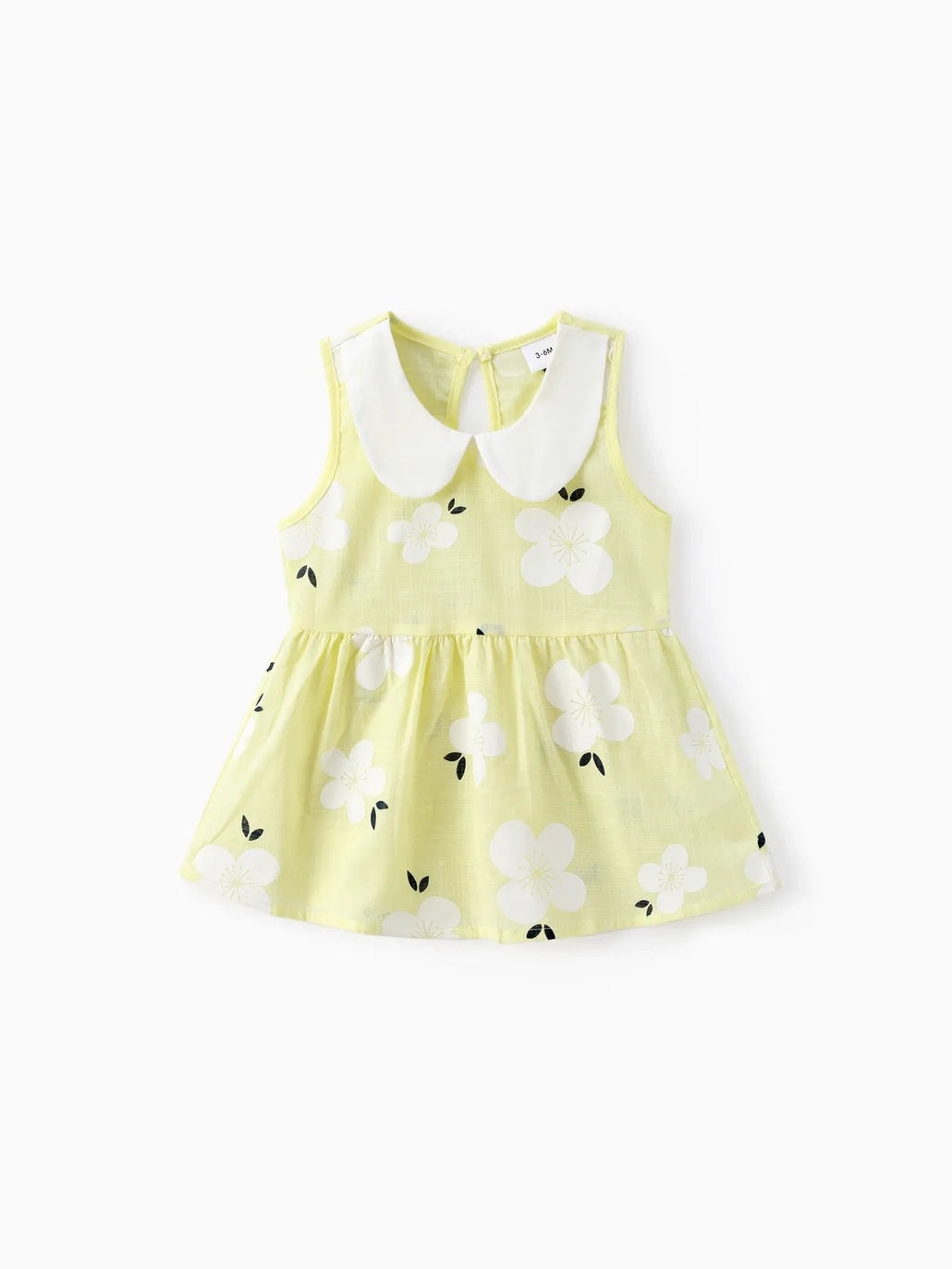 Ellie Cotton Floral Print Tank Dress For Baby Girl