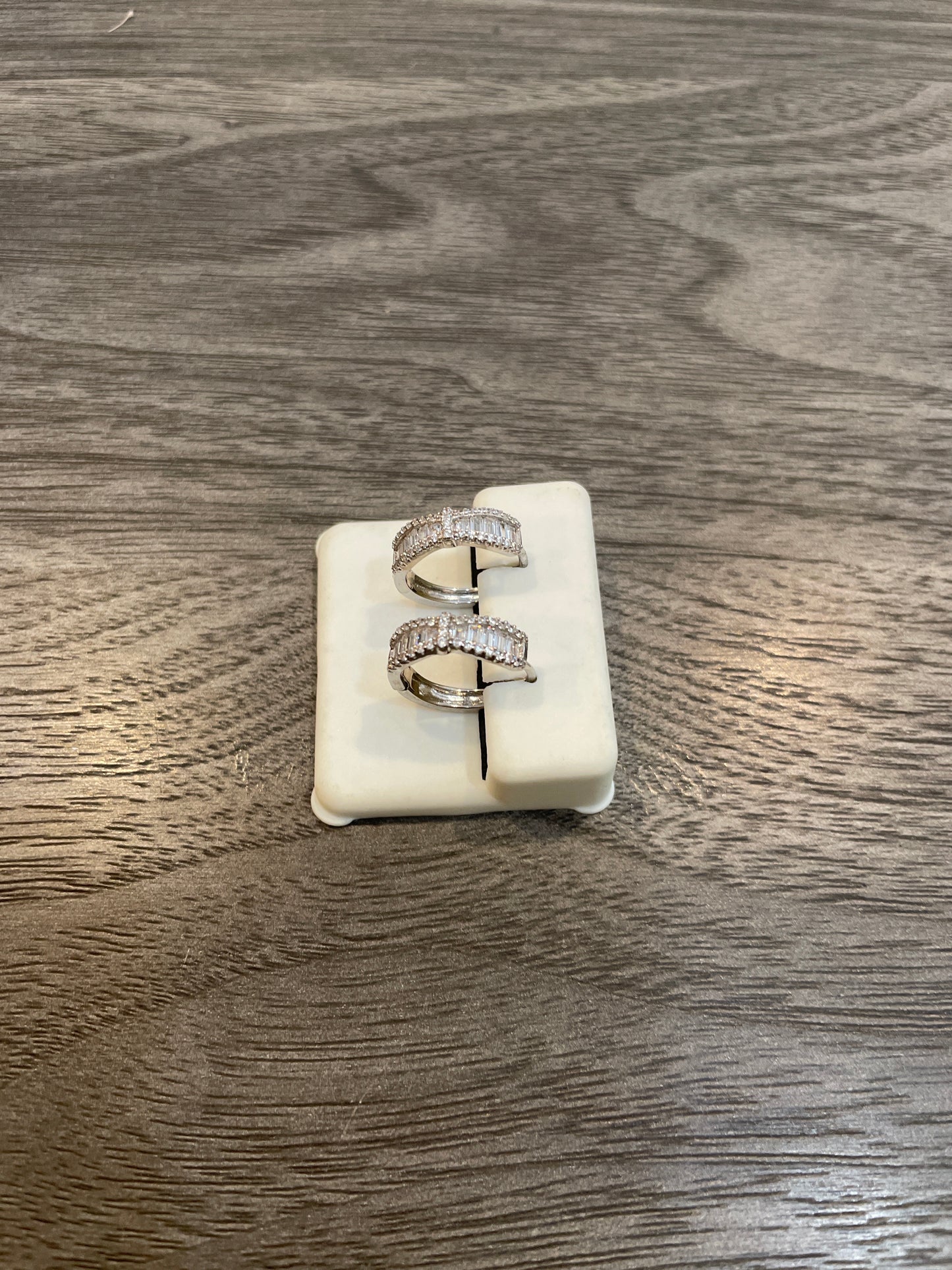 Pave Mini Hoop CZ Earrings