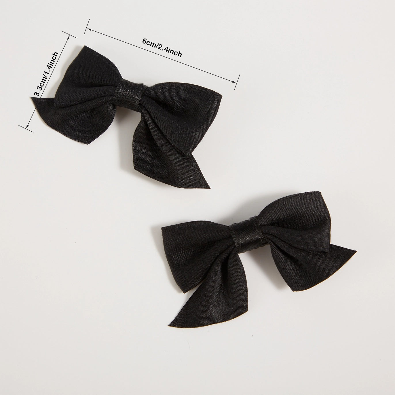 Solid Bowknot Hair Clip For Girls