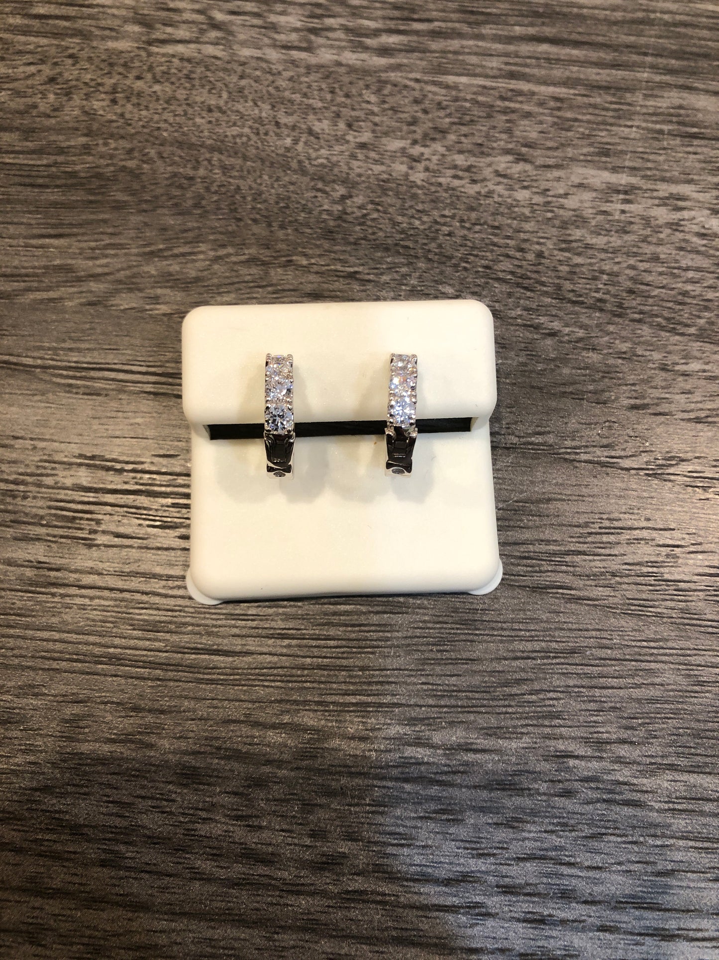 CZ Huggie Earrings