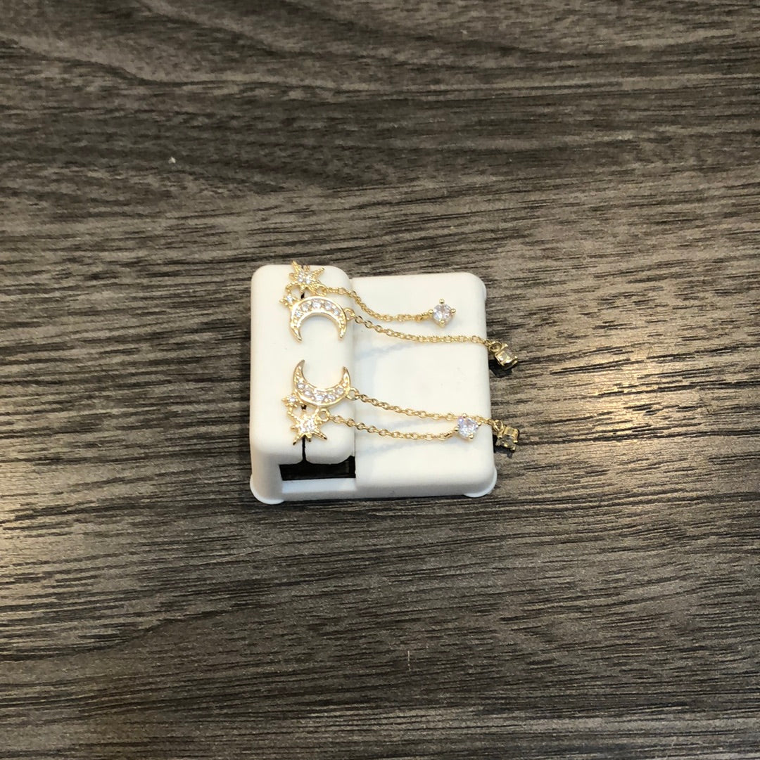 Gold Starry Night Earrings
