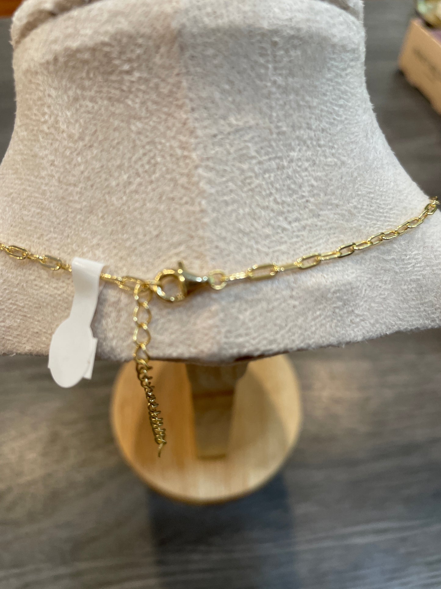 3 Piece Pear CZ Paperclip Chain Necklace