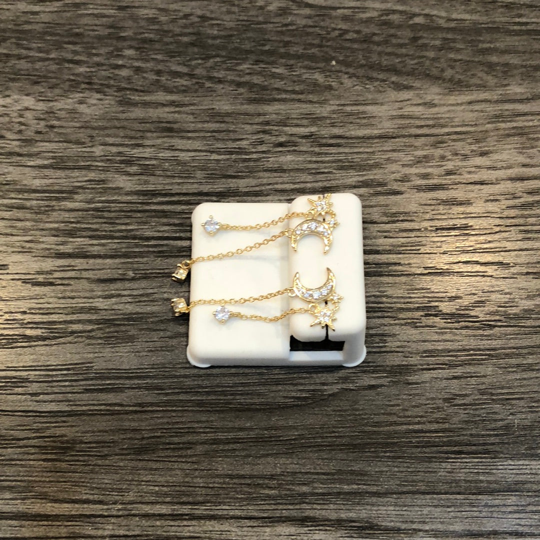 Gold Starry Night Earrings
