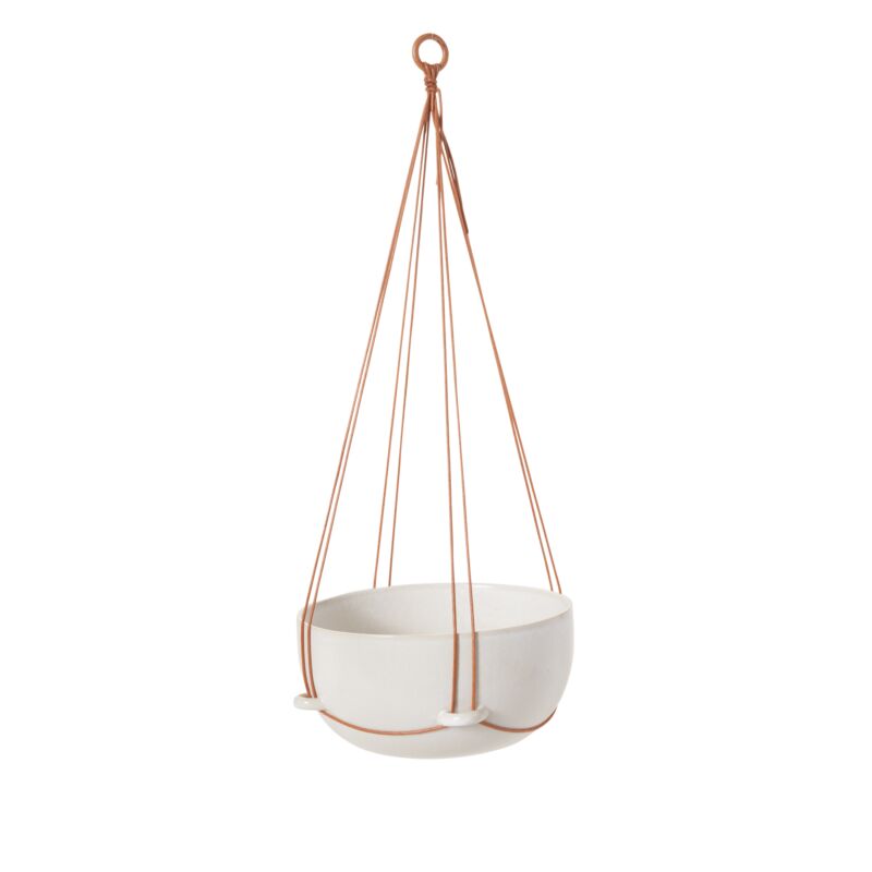 Redondo Hanging Pot in White - Boutique Dandelion