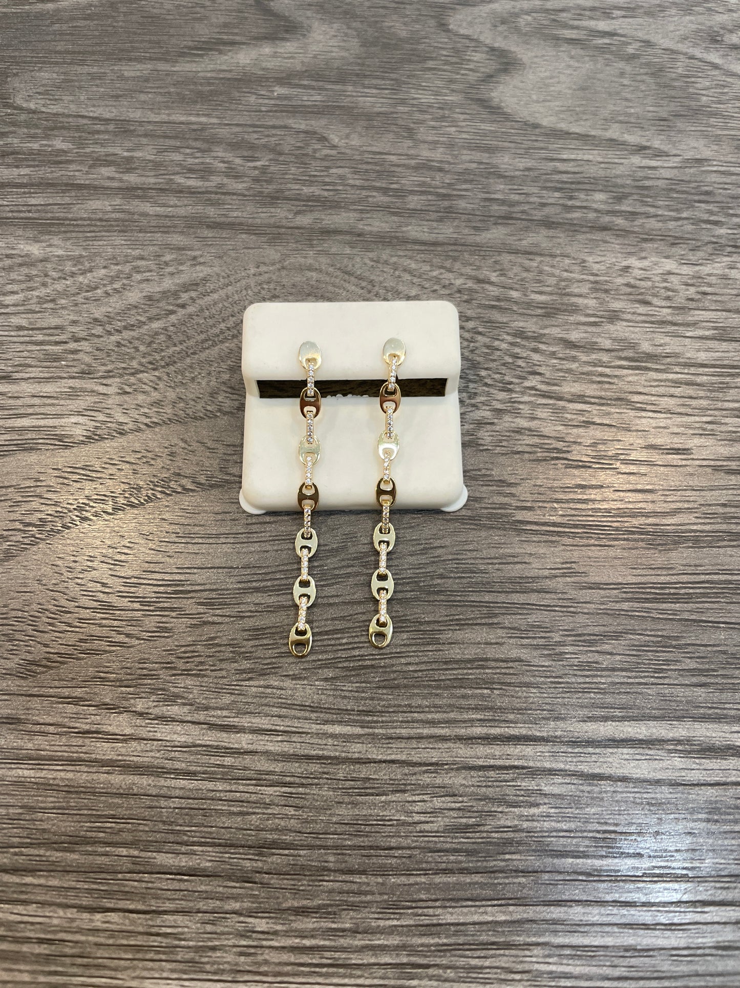 Long Belt CZ Earrings