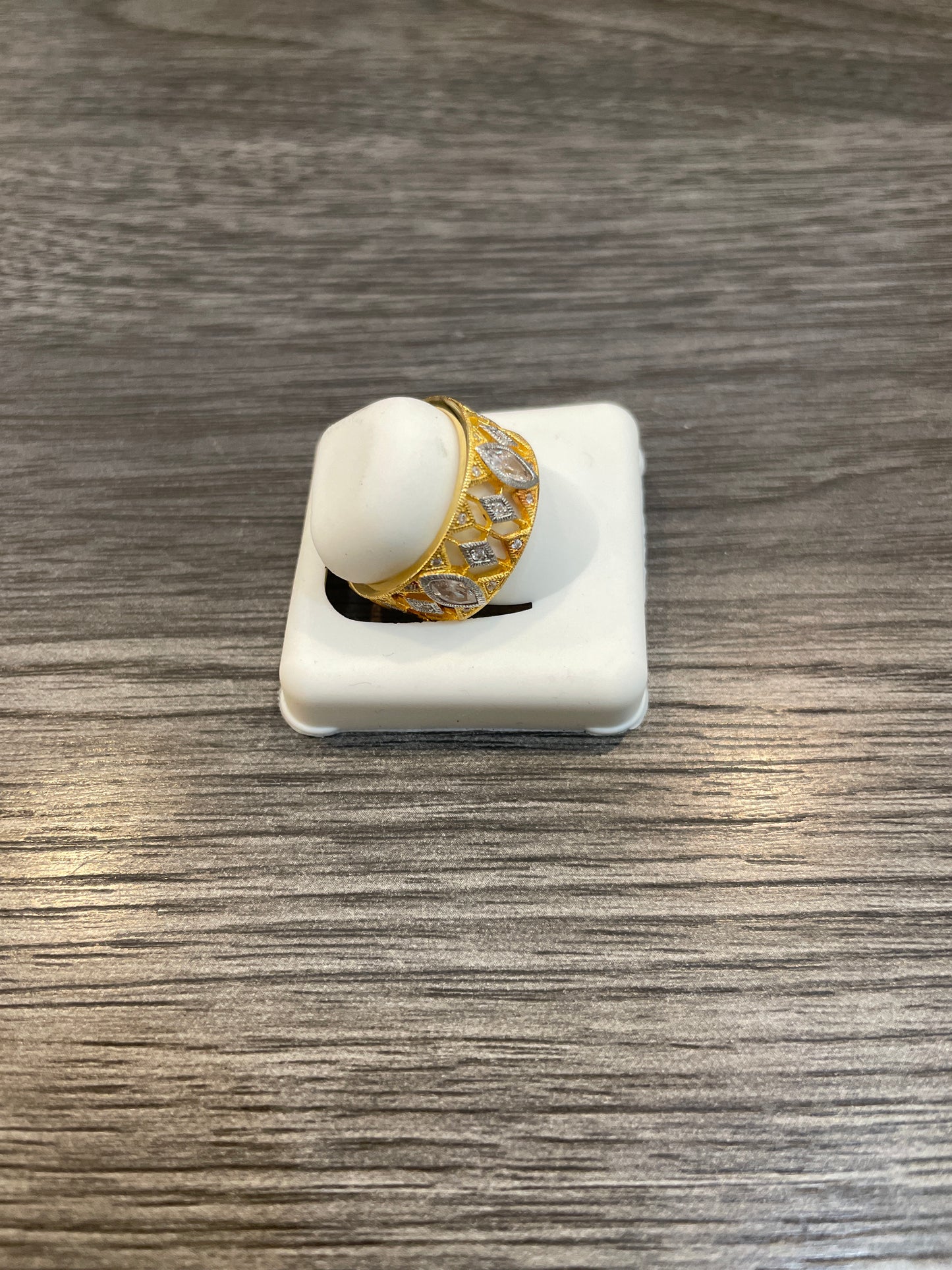 Open Design CZ Ring