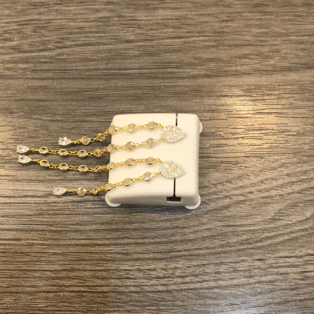 Gold 2 Row Yard Earrings