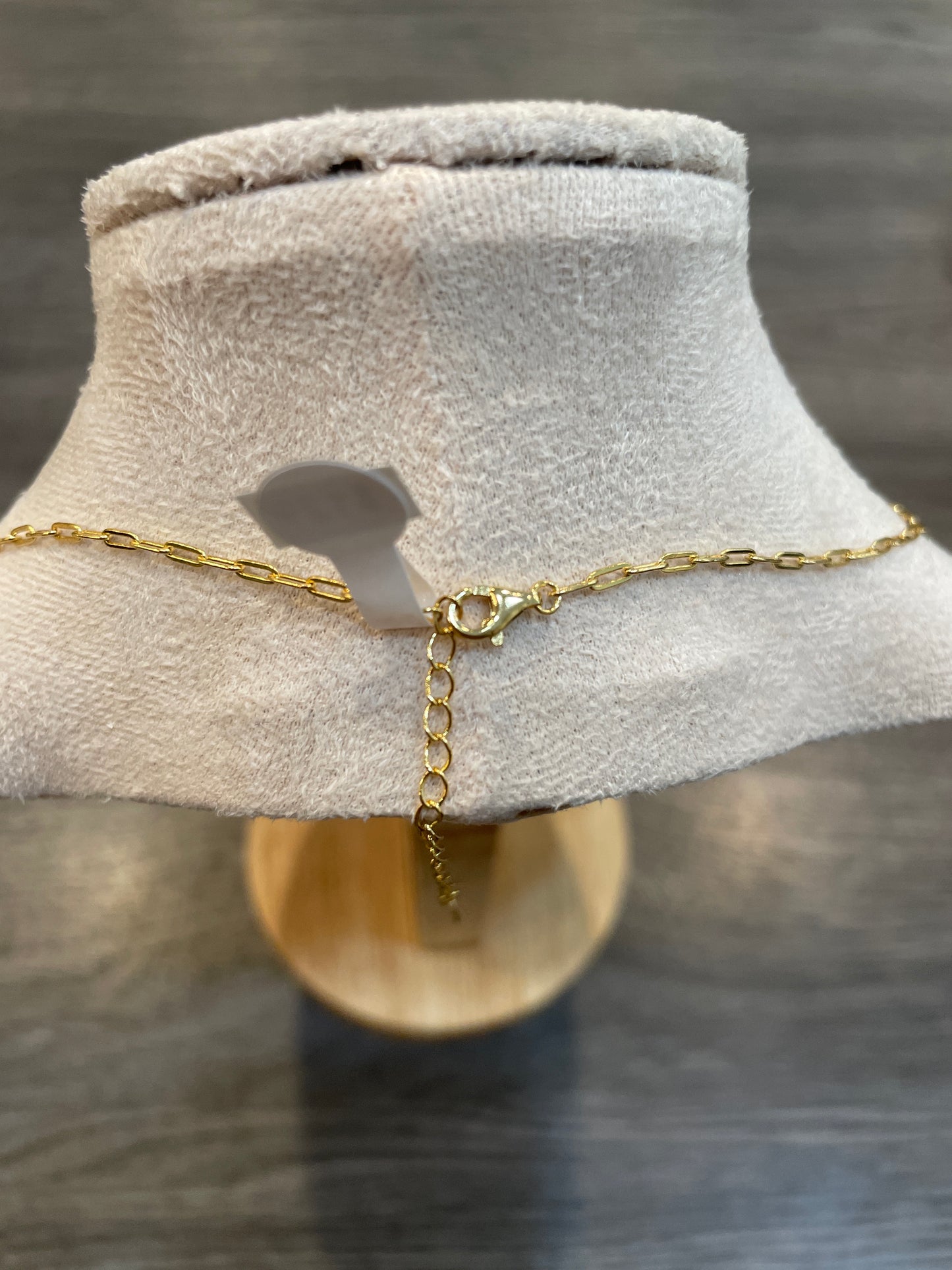 CZ Link Paperclip Chain Necklace