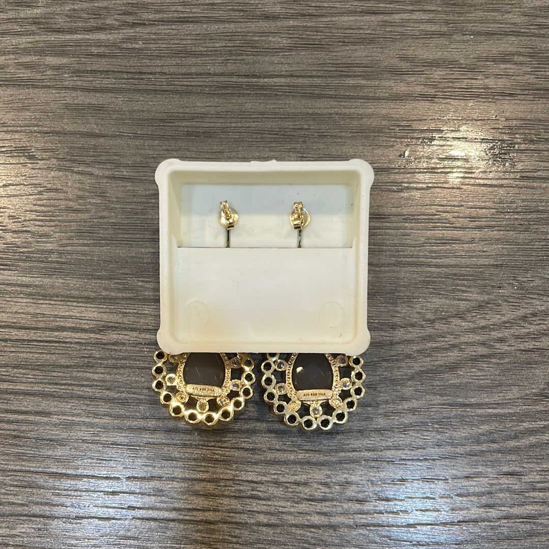 Pear Shape Gem Earrings