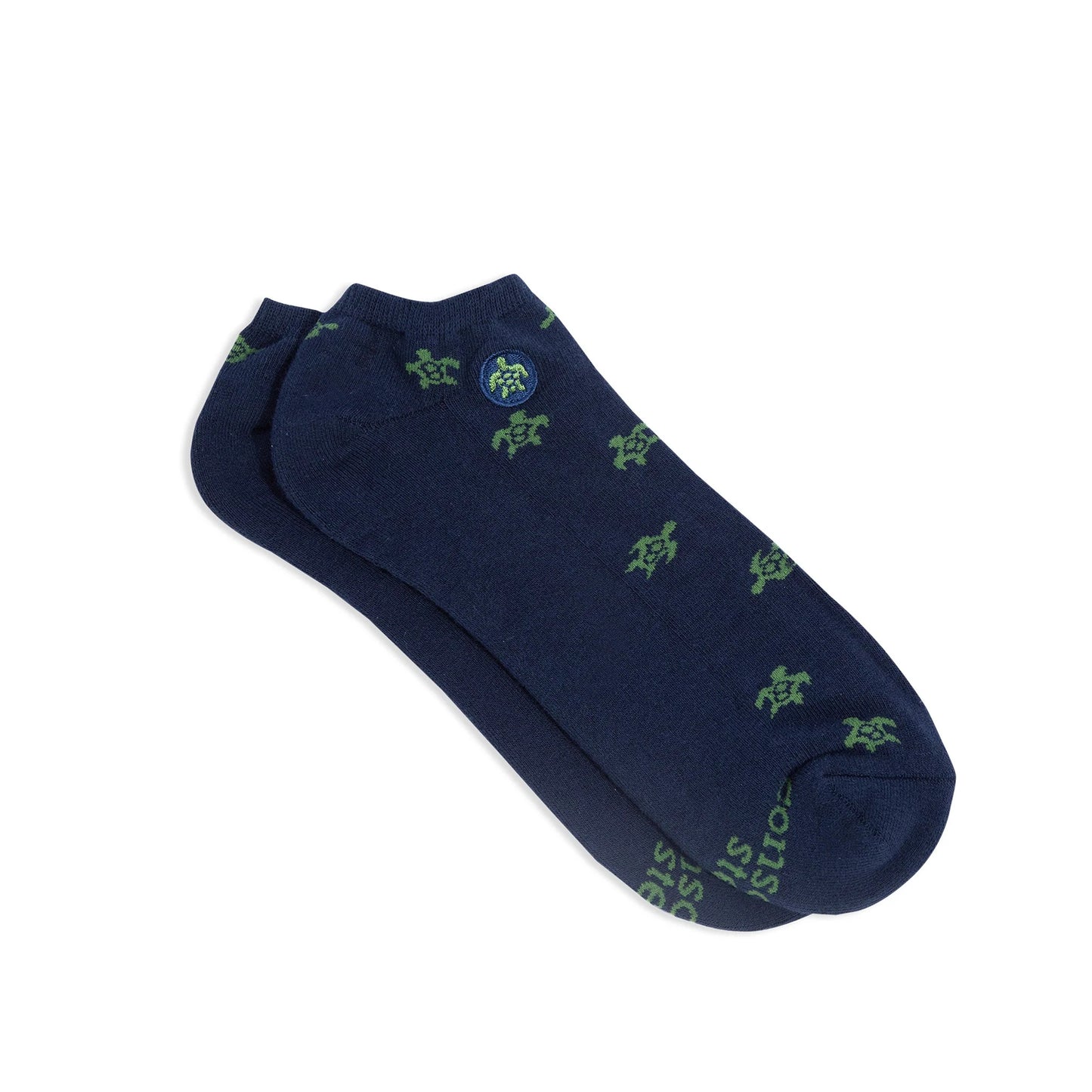 Conscious Step, Ankle Socks That Protect Turtles - Navy Turtles - Boutique Dandelion