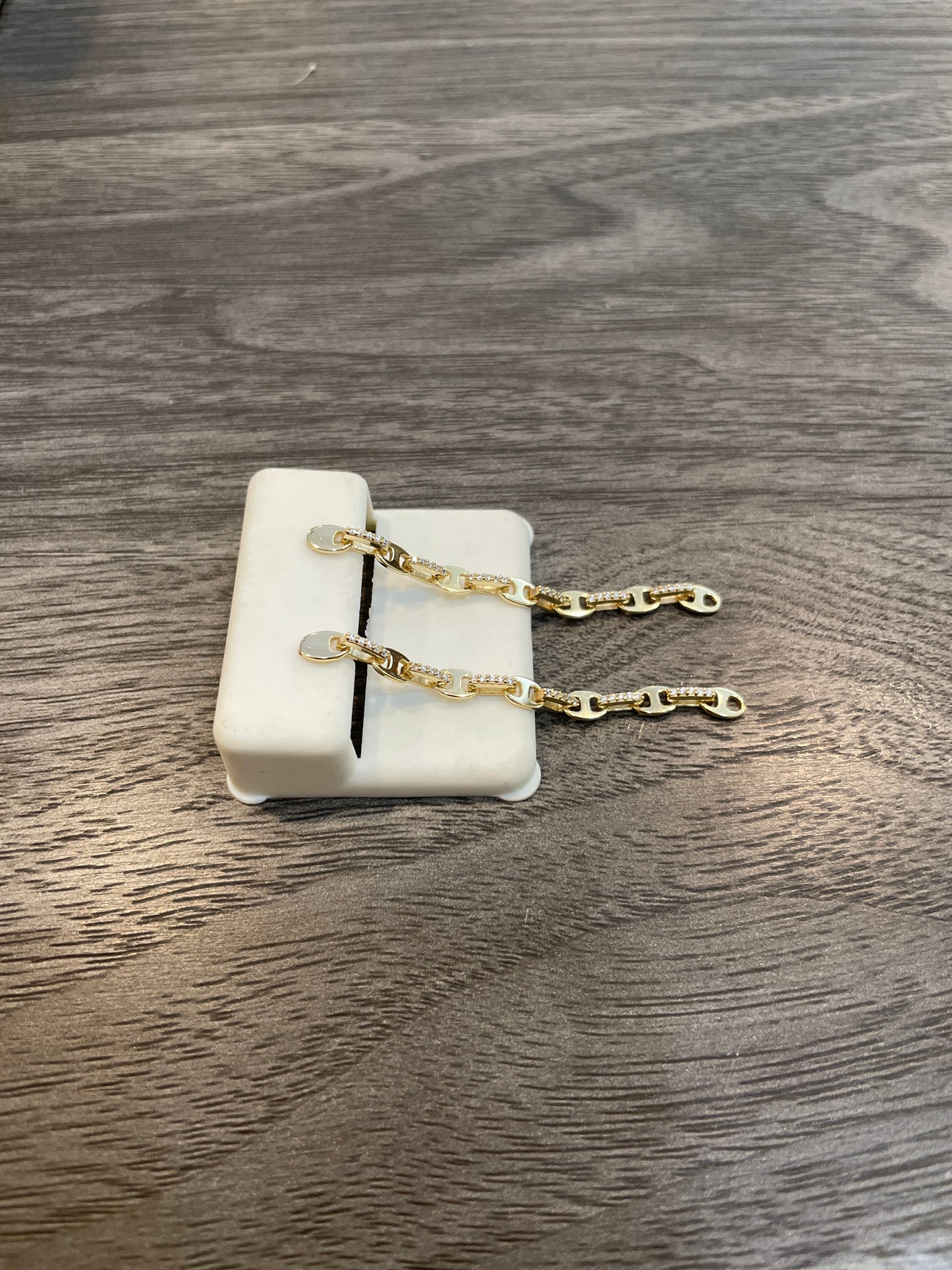 Long Belt CZ Earrings