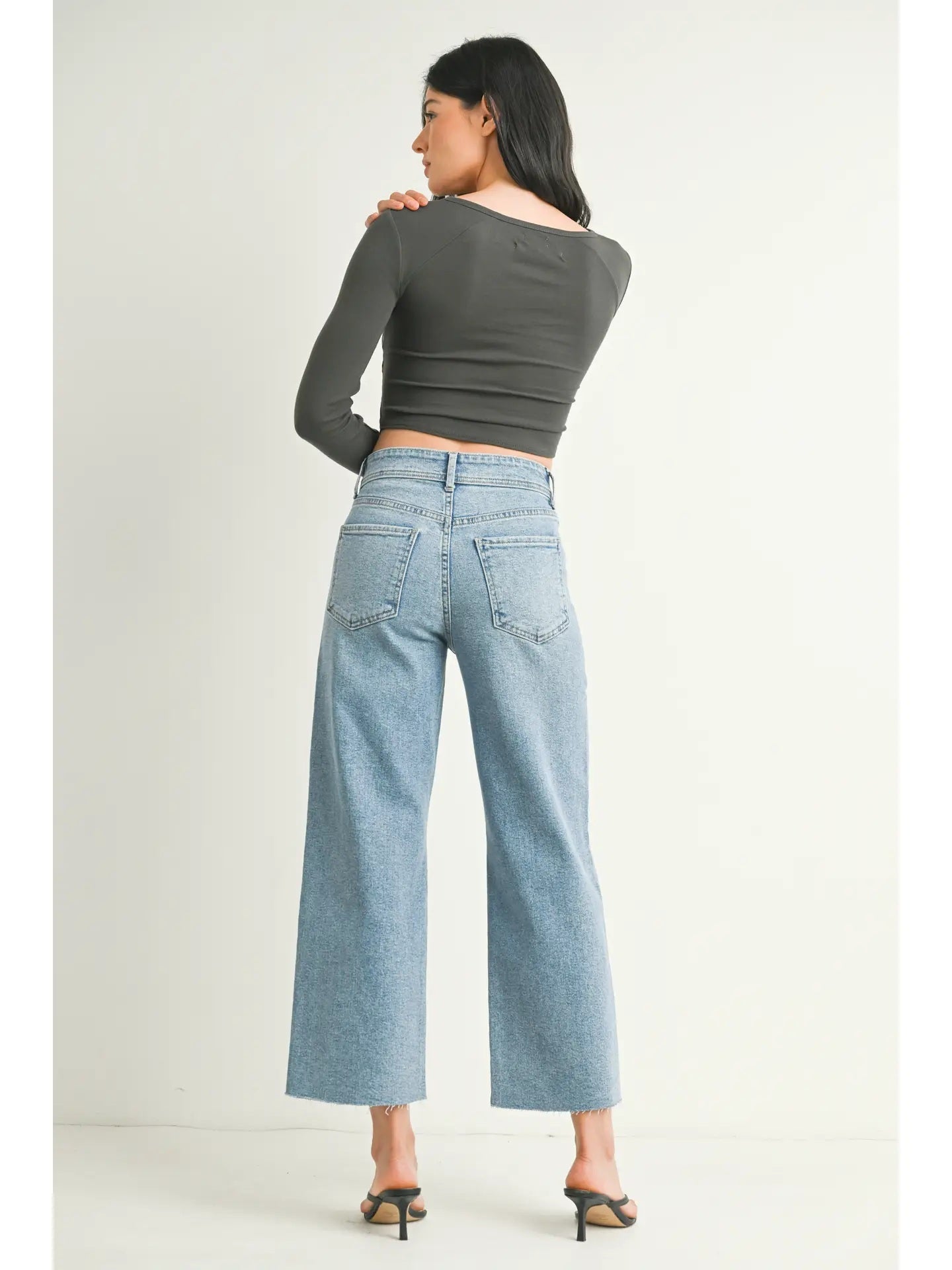 The Nautical Wide Leg Light Denim