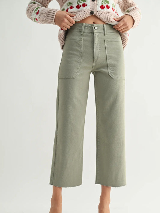 The Nautical Wide Leg Rosemary Denim