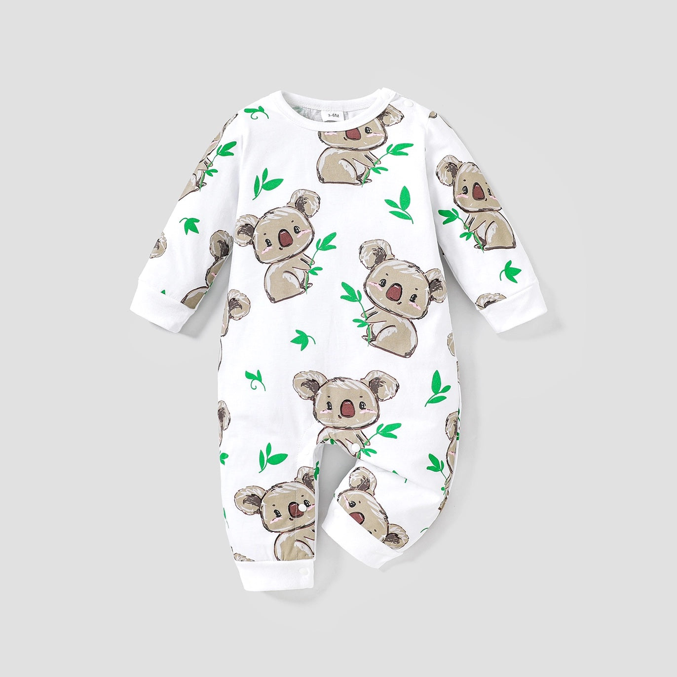 Cotton Koala Print Jumpsuit
