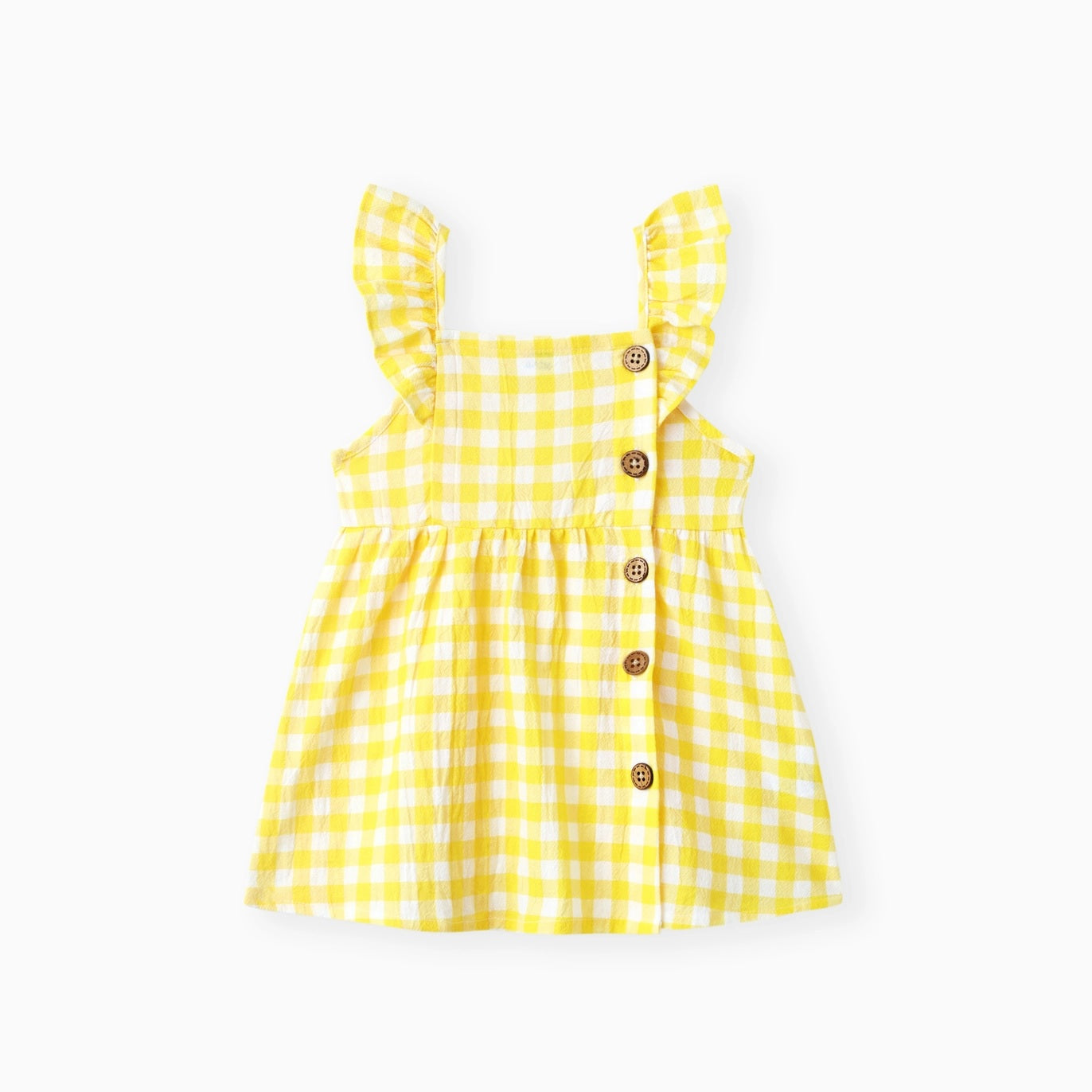 Plaid Cotton Dress For Baby Toddler