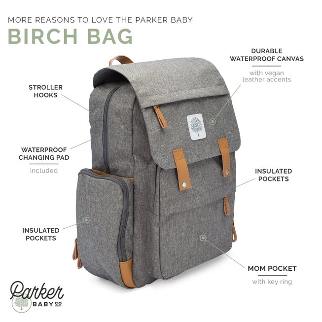 Parker Baby Co., Birch Bag - Diaper Backpack