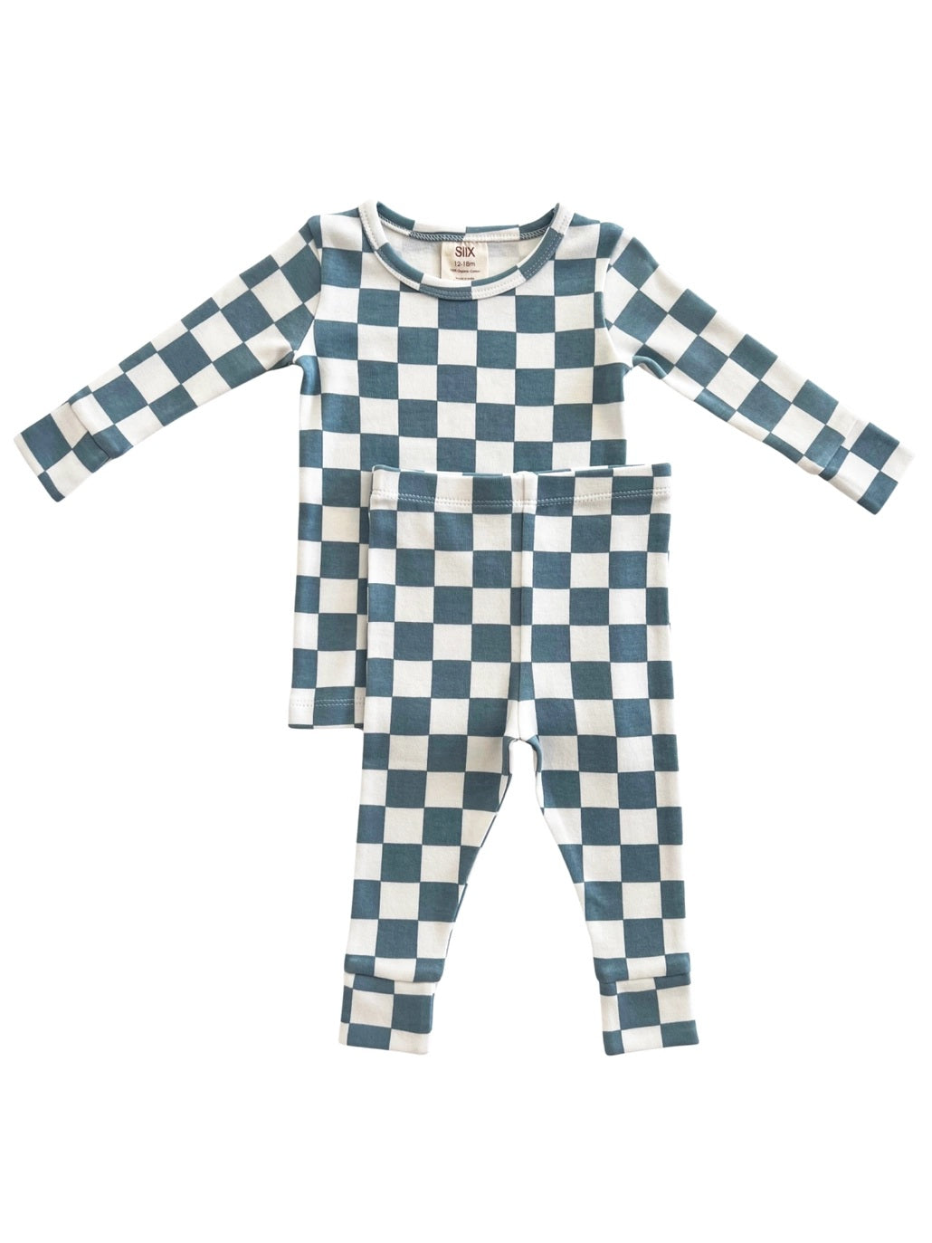 Blueberry Muffin Checkerboard Organic 2-Piece Set