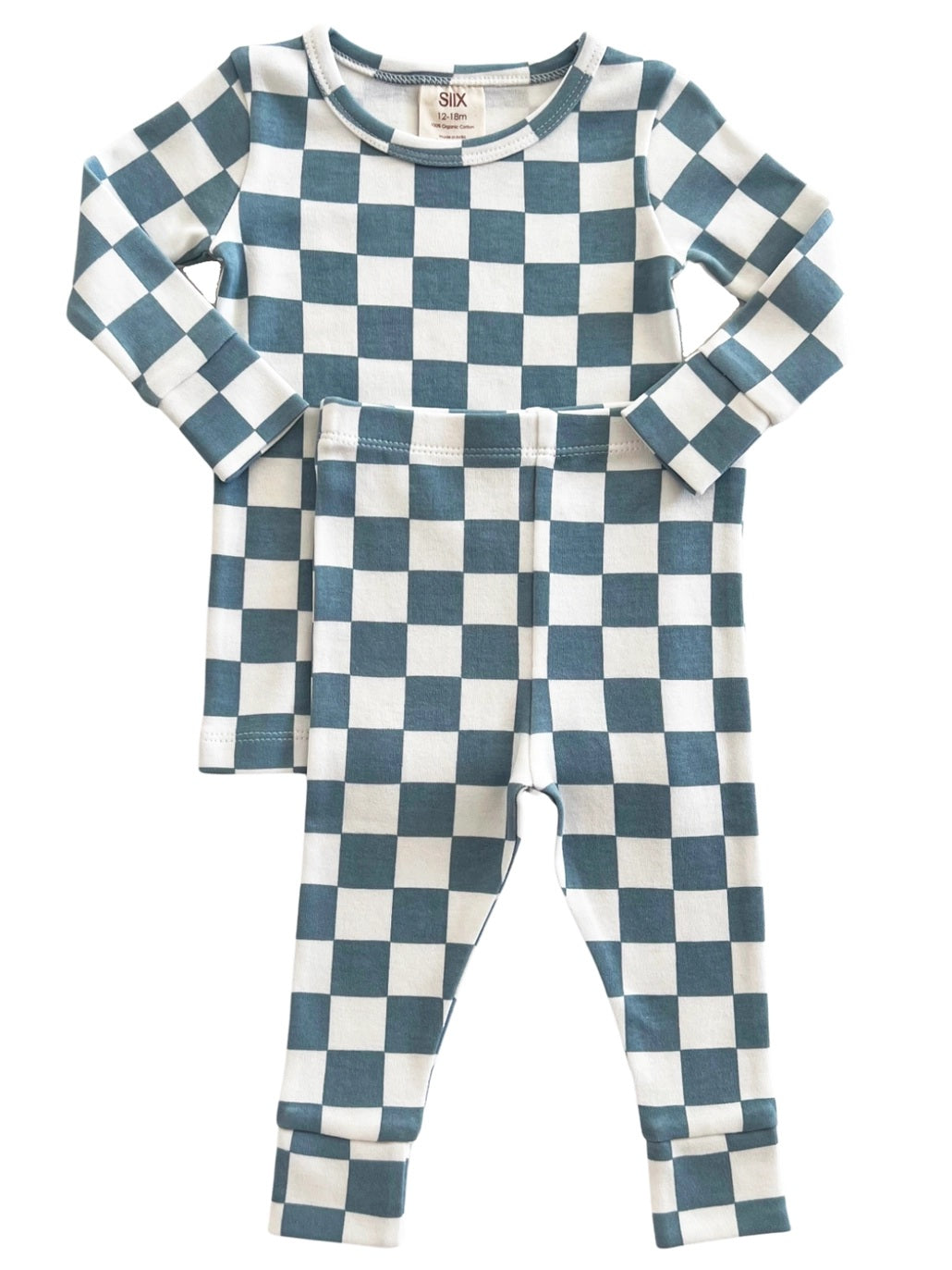 Blueberry Muffin Checkerboard Organic 2-Piece Set