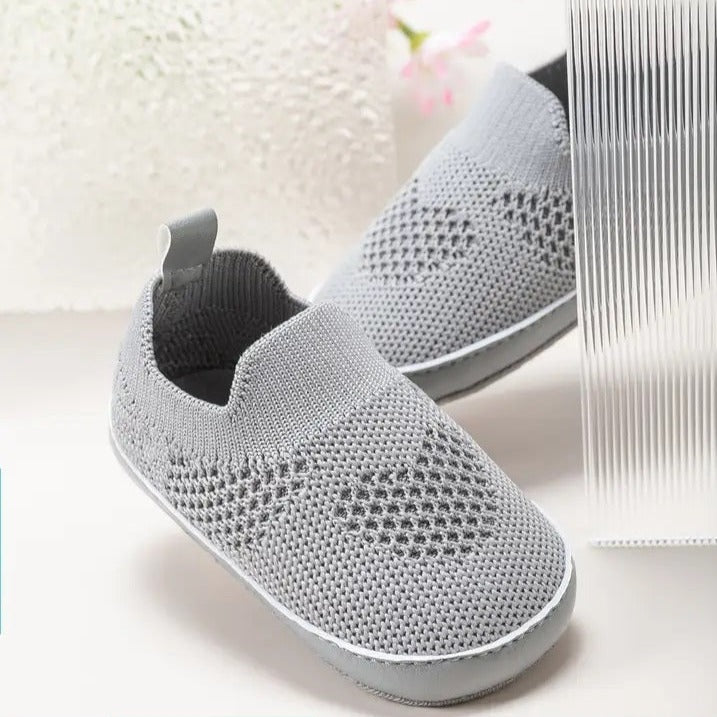 Breathable Slip-On Infant Toddler Baby in Grey - Boutique Dandelion