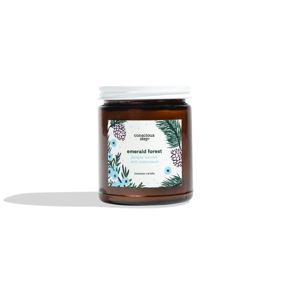 Conscious Step, Candles That Plant Trees - Emerald Forest