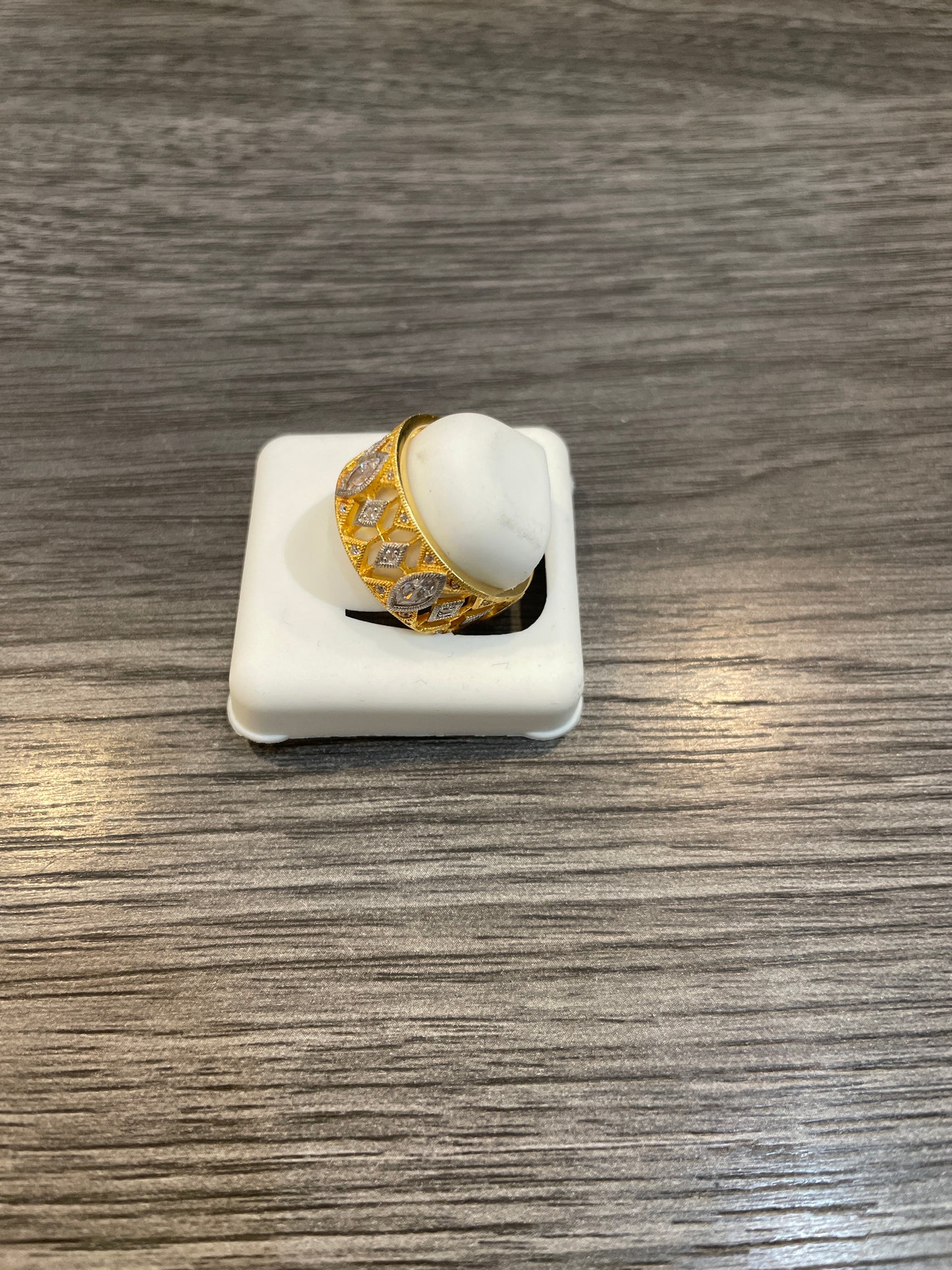 Open Design CZ Ring