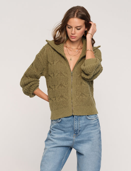 Heartloom, Rylen Sweater in Moss - Boutique Dandelion