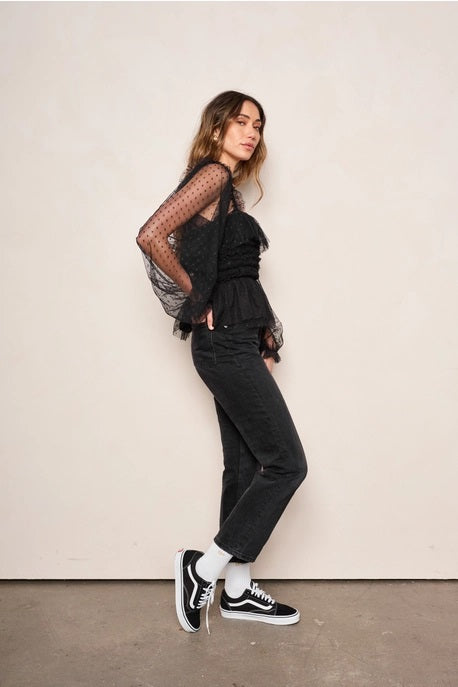 dRA Clothing Los Angeles, Helena Top in Black - Boutique Dandelion