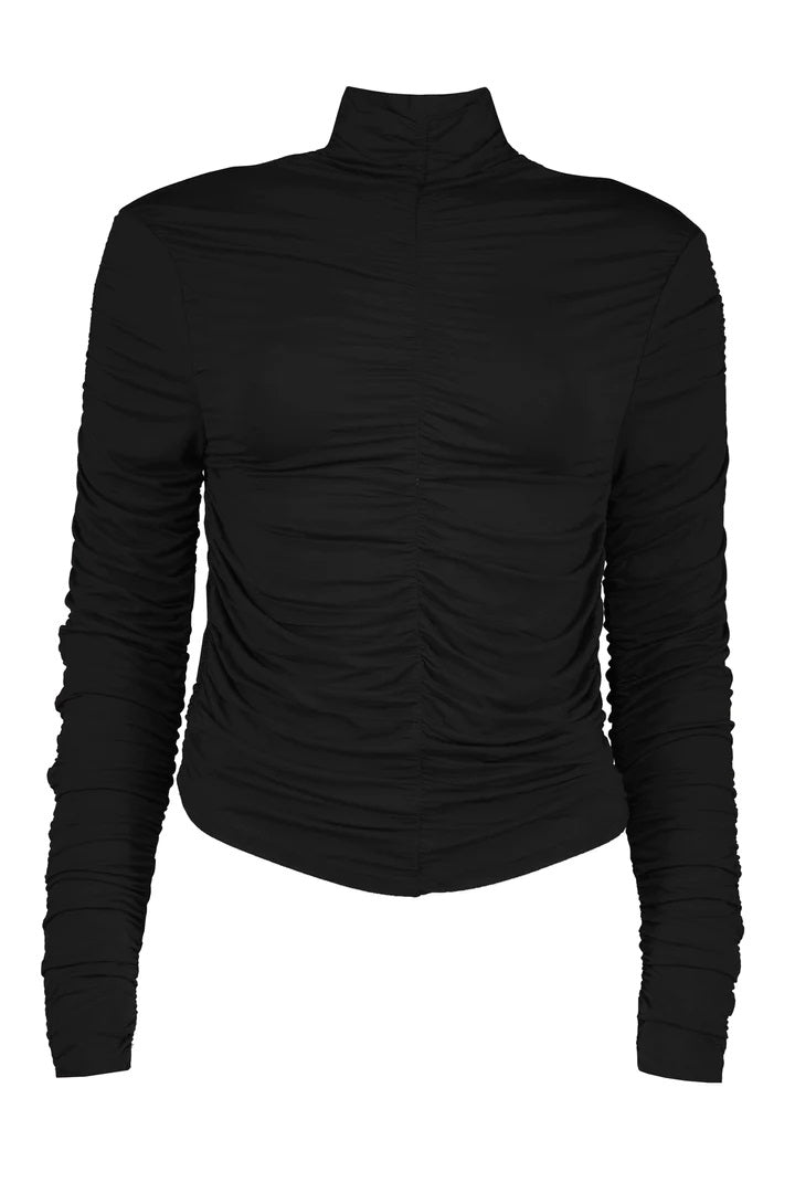 Simone Ruched Turtleneck