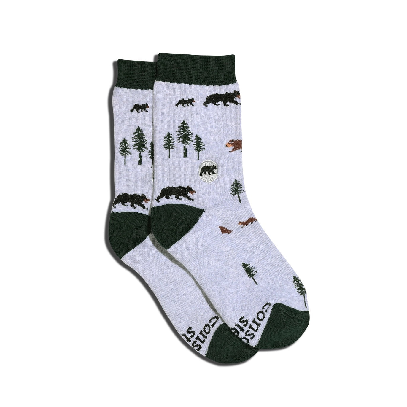 Conscious Step, Kids' Socks That Protect Bears - Great Grizzlies - Boutique Dandelion