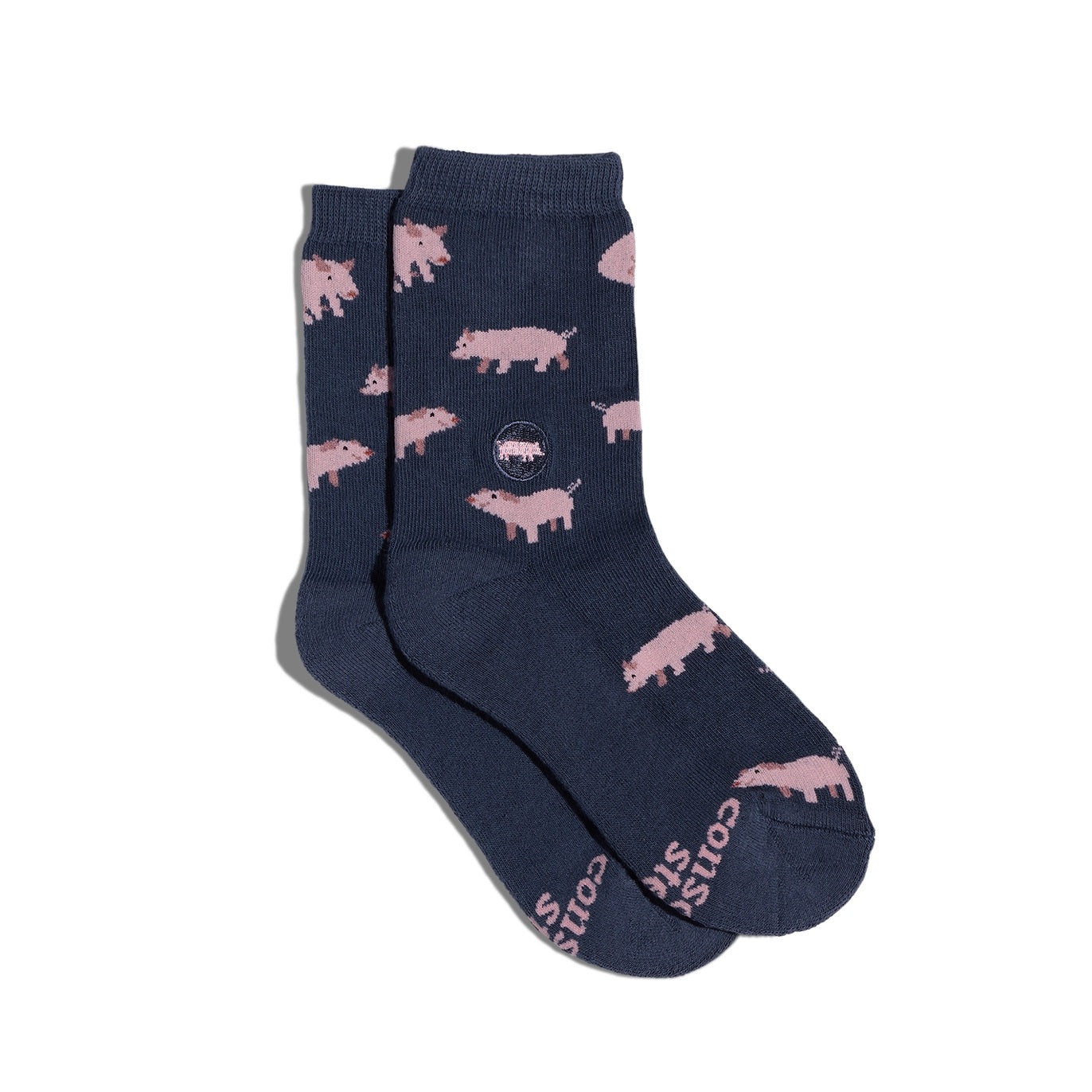 Conscious Step, Kids' Socks That Save Pigs - Pink Piggies