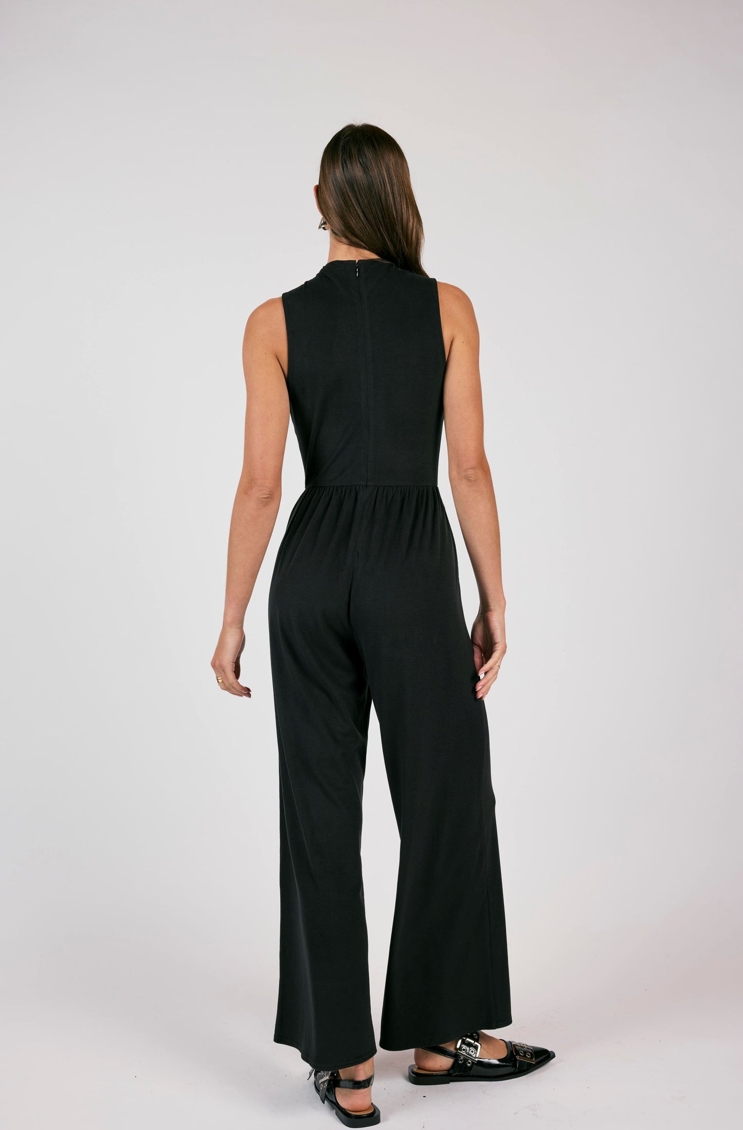 See Me Now Corset Style Knit Jumpsuit
