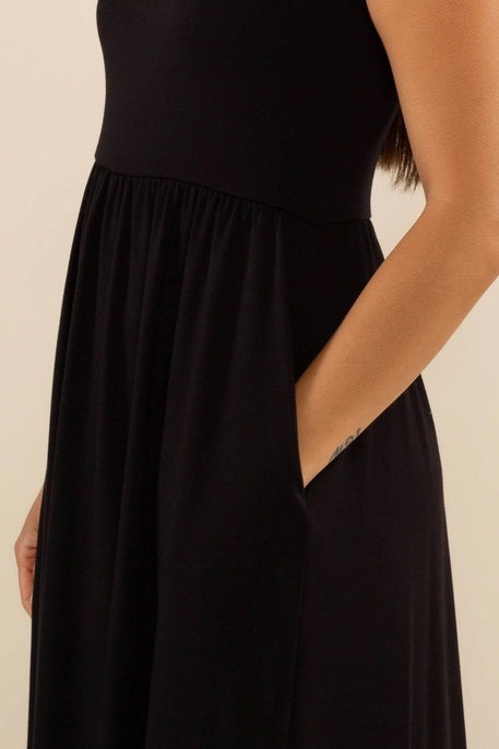 Lake 3/4 Sleeve Swing Dress