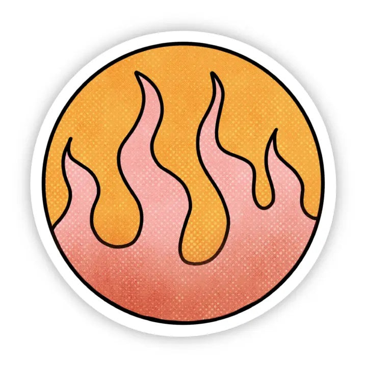 Big Moods, Leo Fire Element Zodiac Vinyl Sticker - Boutique Dandelion