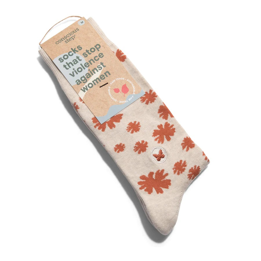 Conscious Step, Socks that Stop Violence Against Women - Fun Florals - Boutique Dandelion
