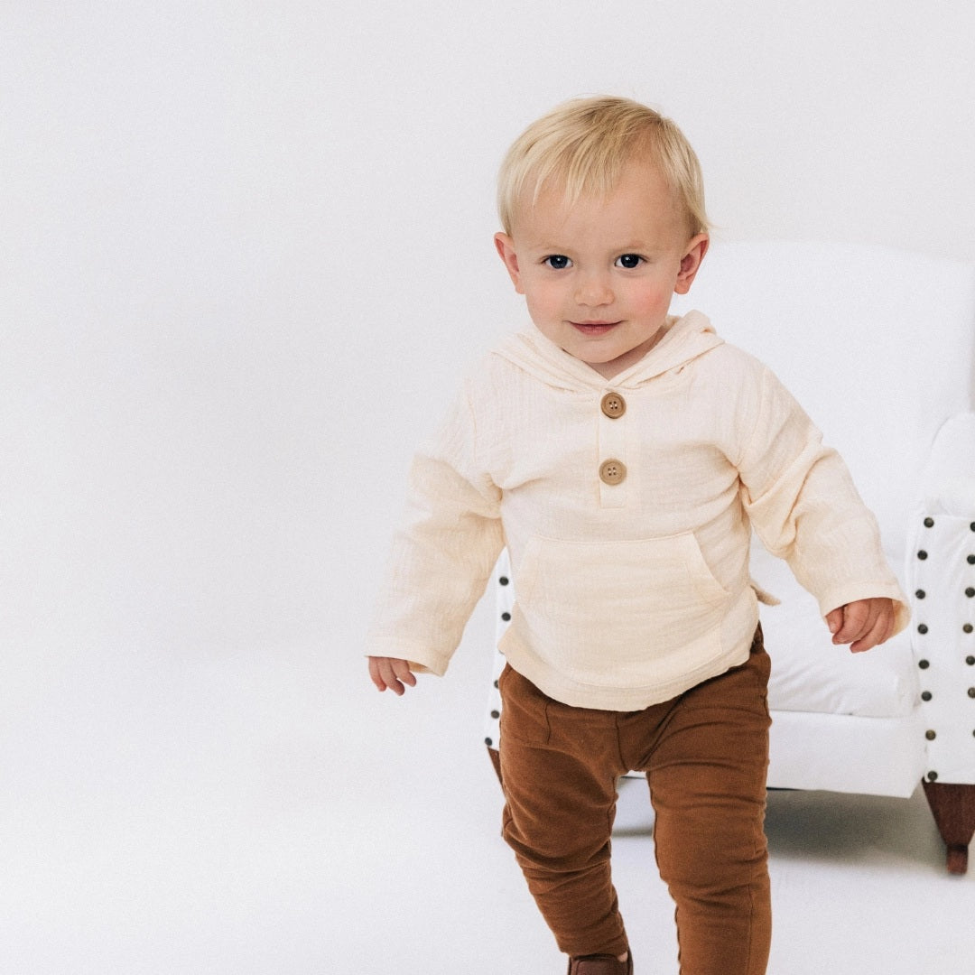 Mommy & Son Muslin Hooded Shirt - Child
