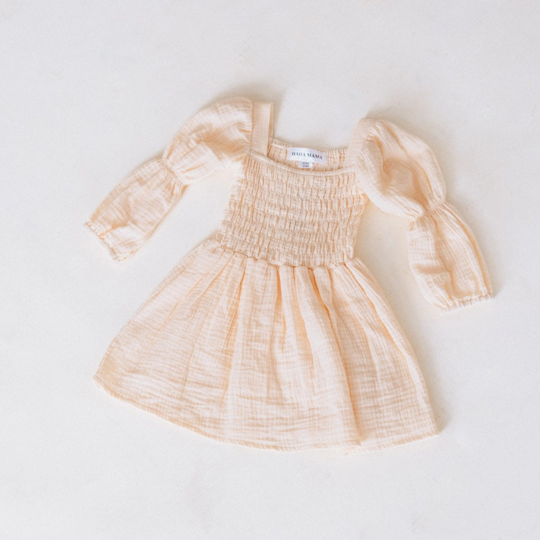 Mommy & Me Muslin Puffed Sleeve Dress - Child