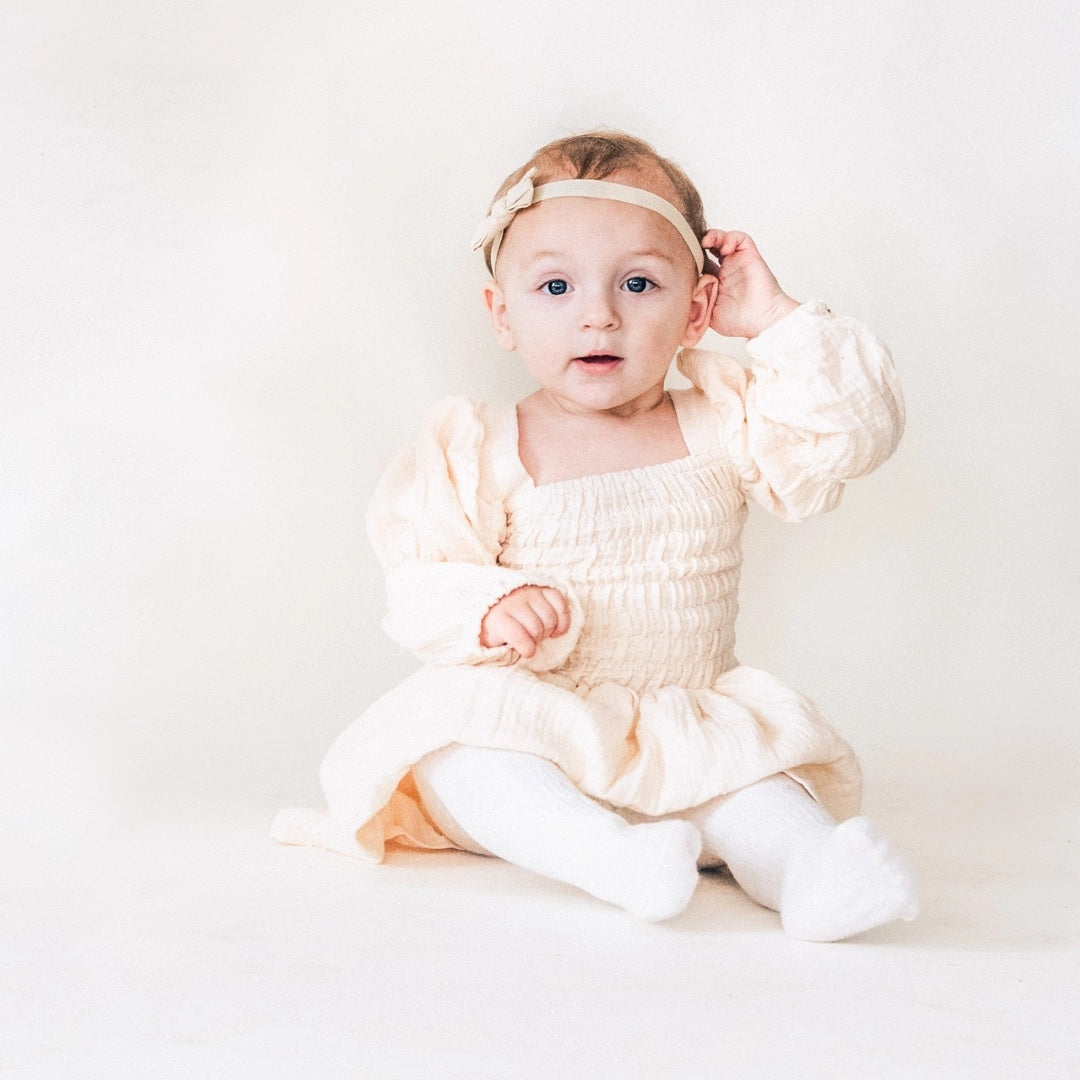 Mommy & Me Muslin Puffed Sleeve Dress - Child