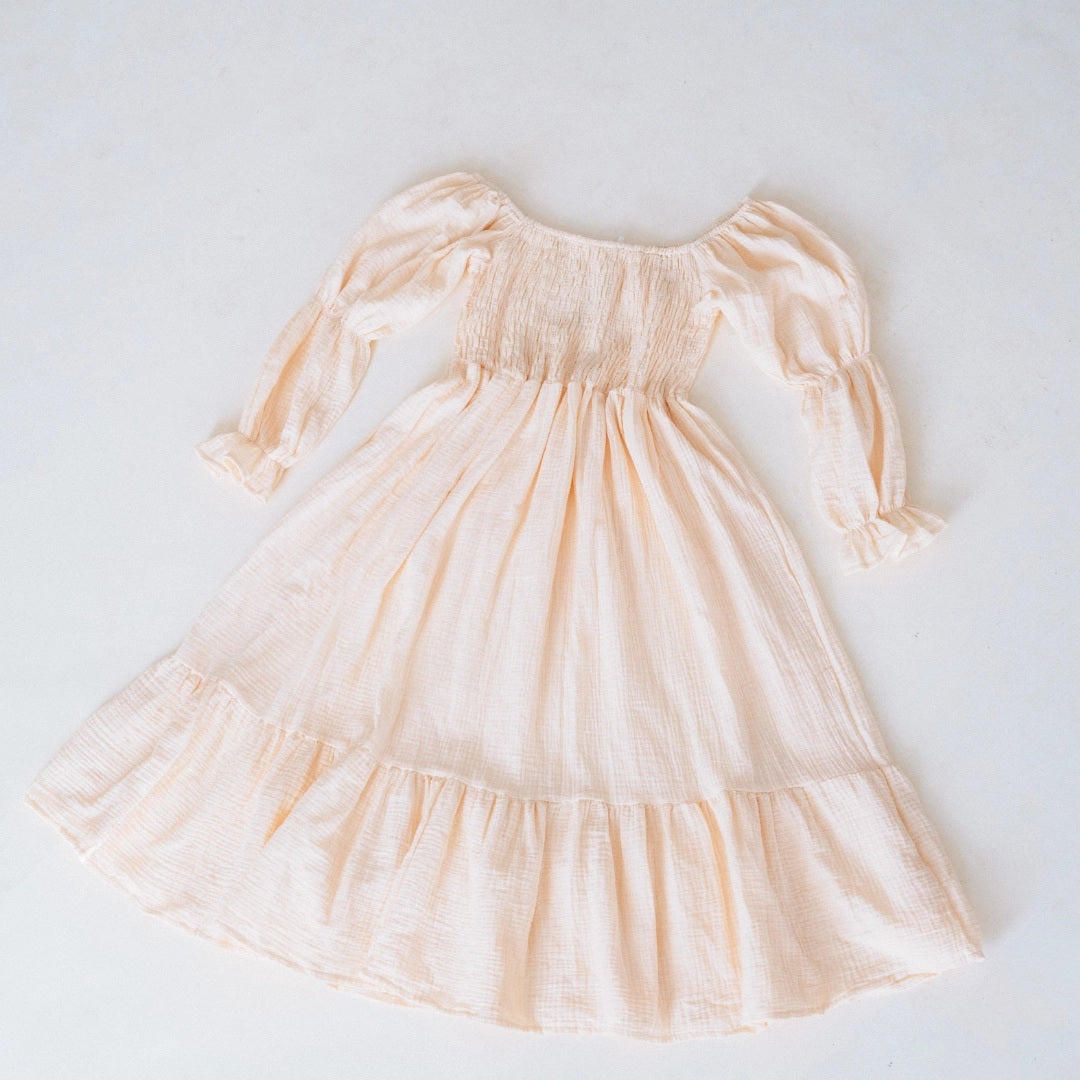 Mommy & Me Muslin Puffed Sleeve Dress - Women
