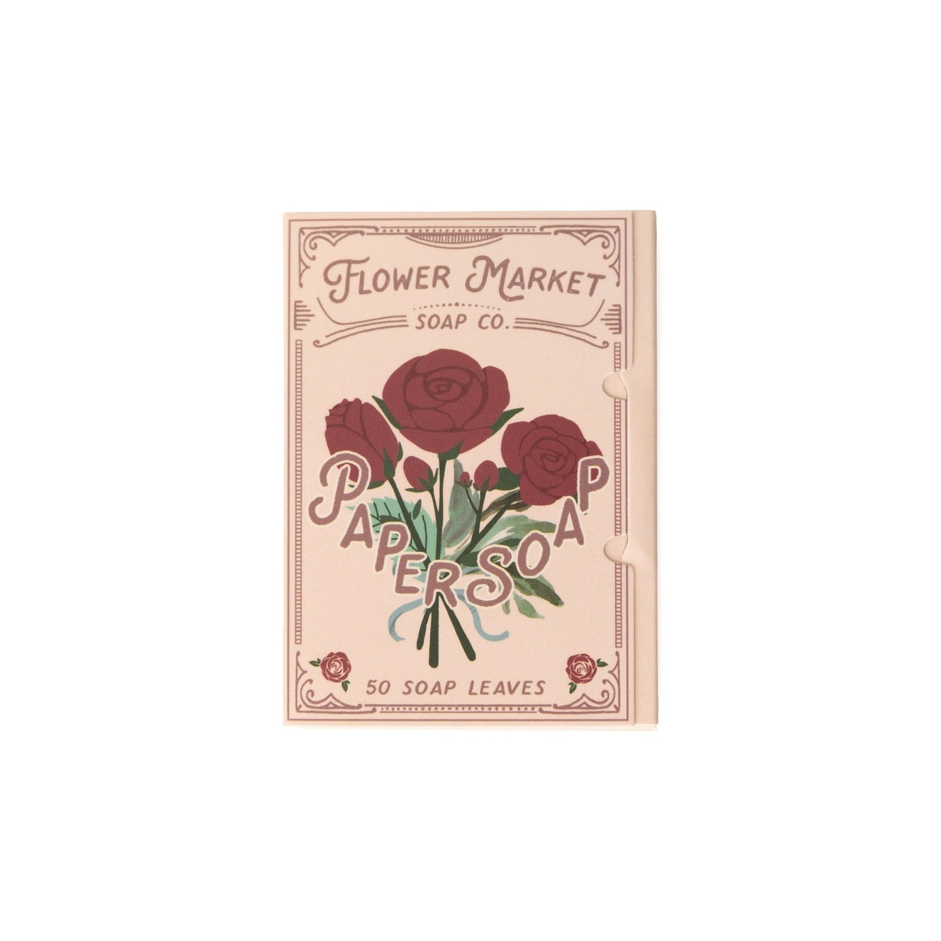 Paper Soap – Rose Scent, Travel Size, 50 Sheets