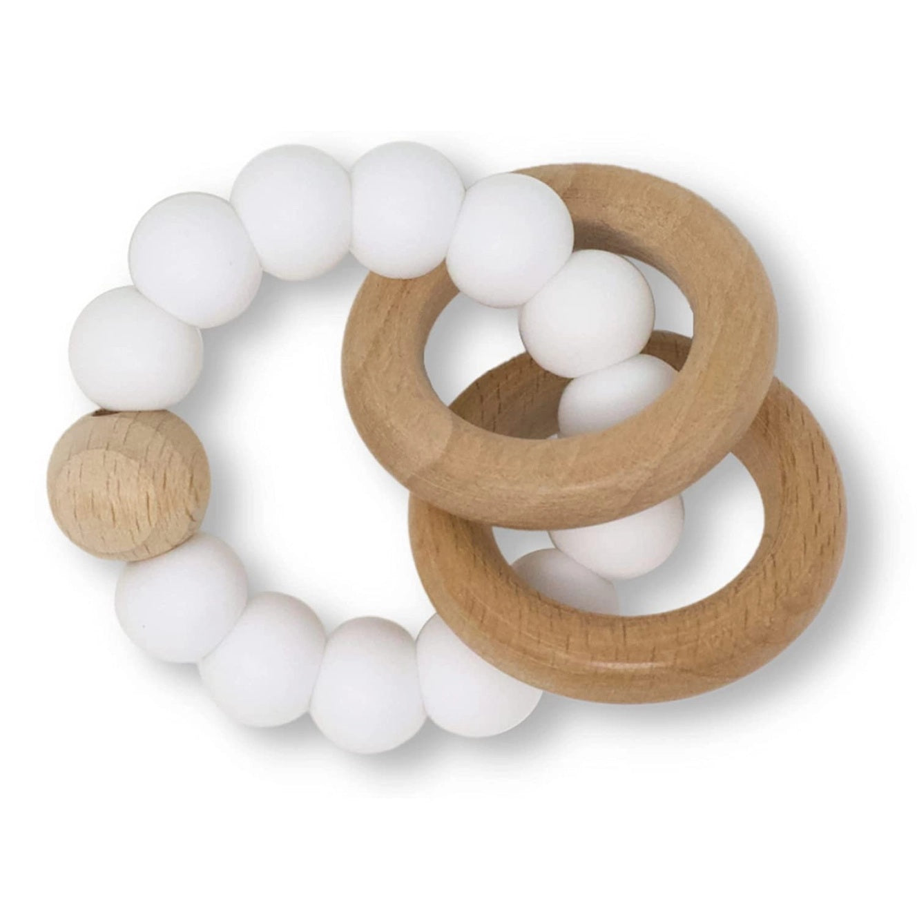 Wood + Silicone Teether Ring