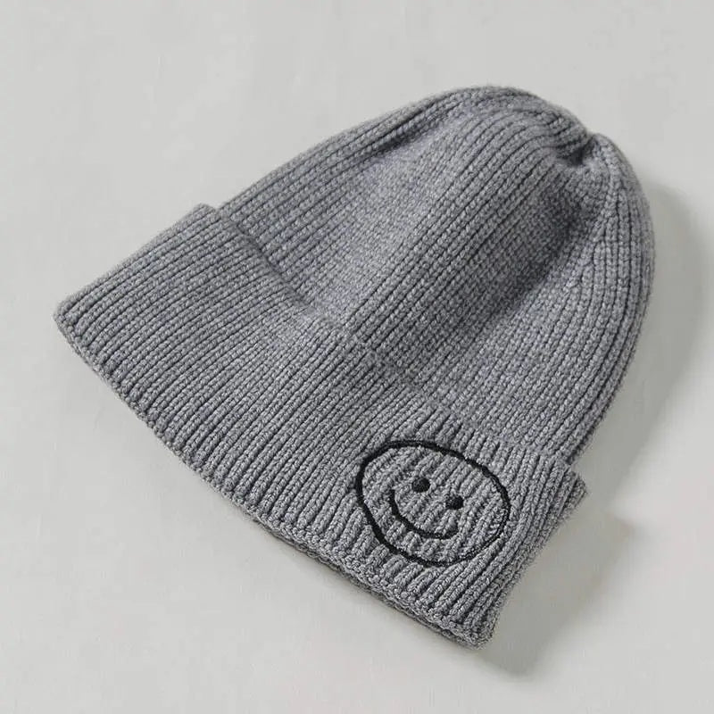 Smiley Knitted Hat Baby Beanie