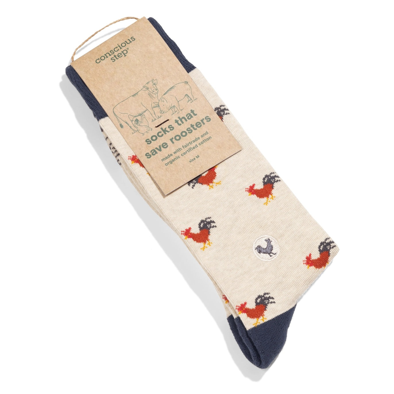 Conscious Step, Socks That Save Roosters - Cock-A-Doodle-Doo