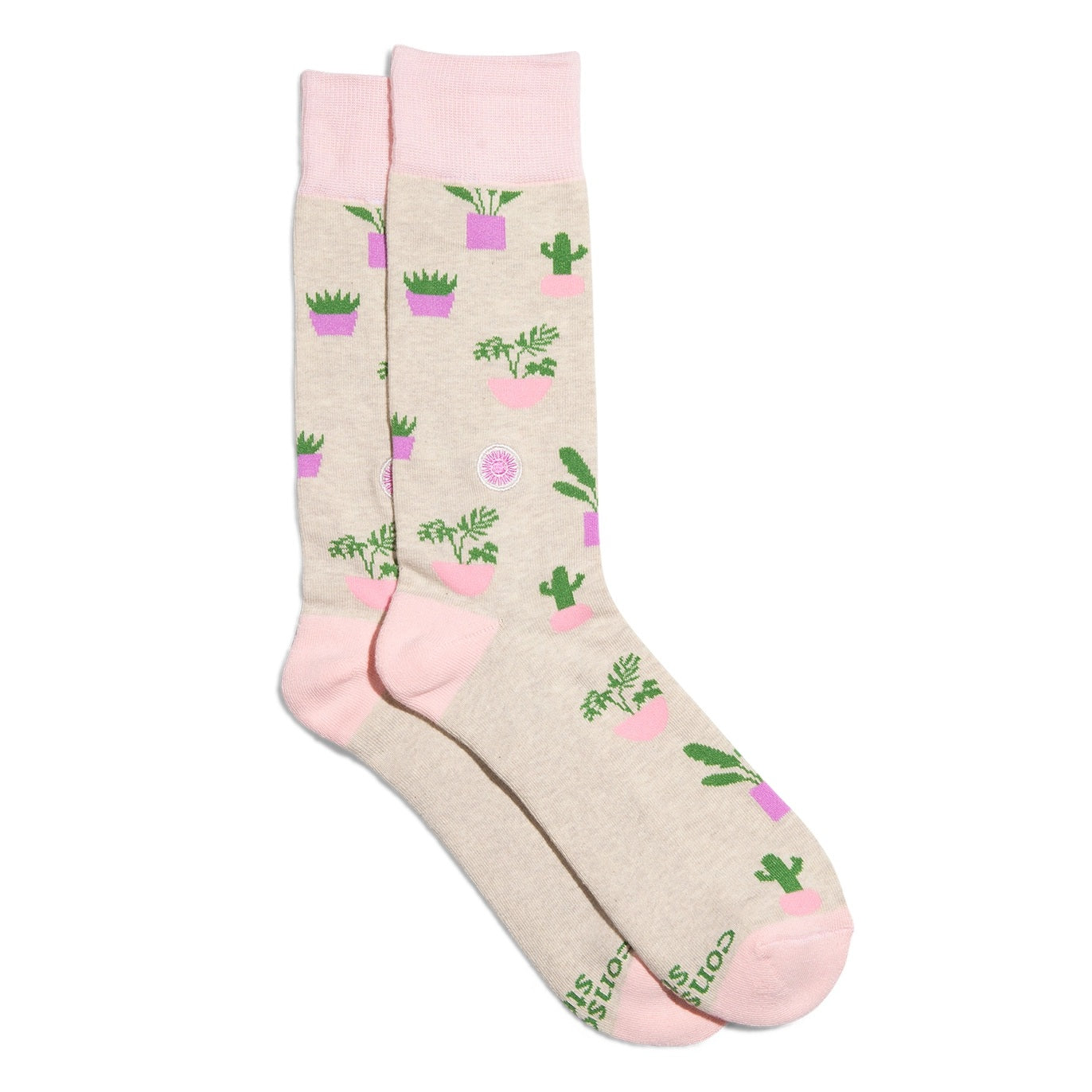 Conscious Step, Socks That Support Mental Health - Happy Houseplants