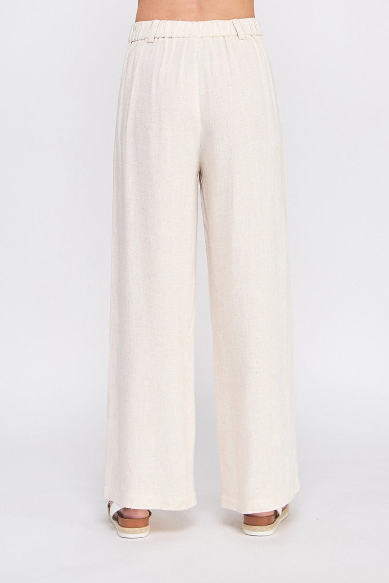 Linen High Waisted Palazzo Pants