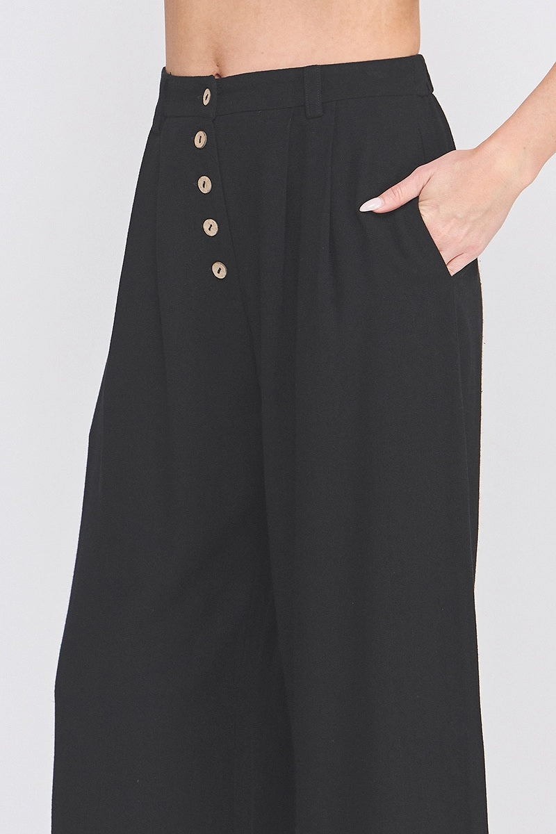 Linen High Waisted Palazzo Pants