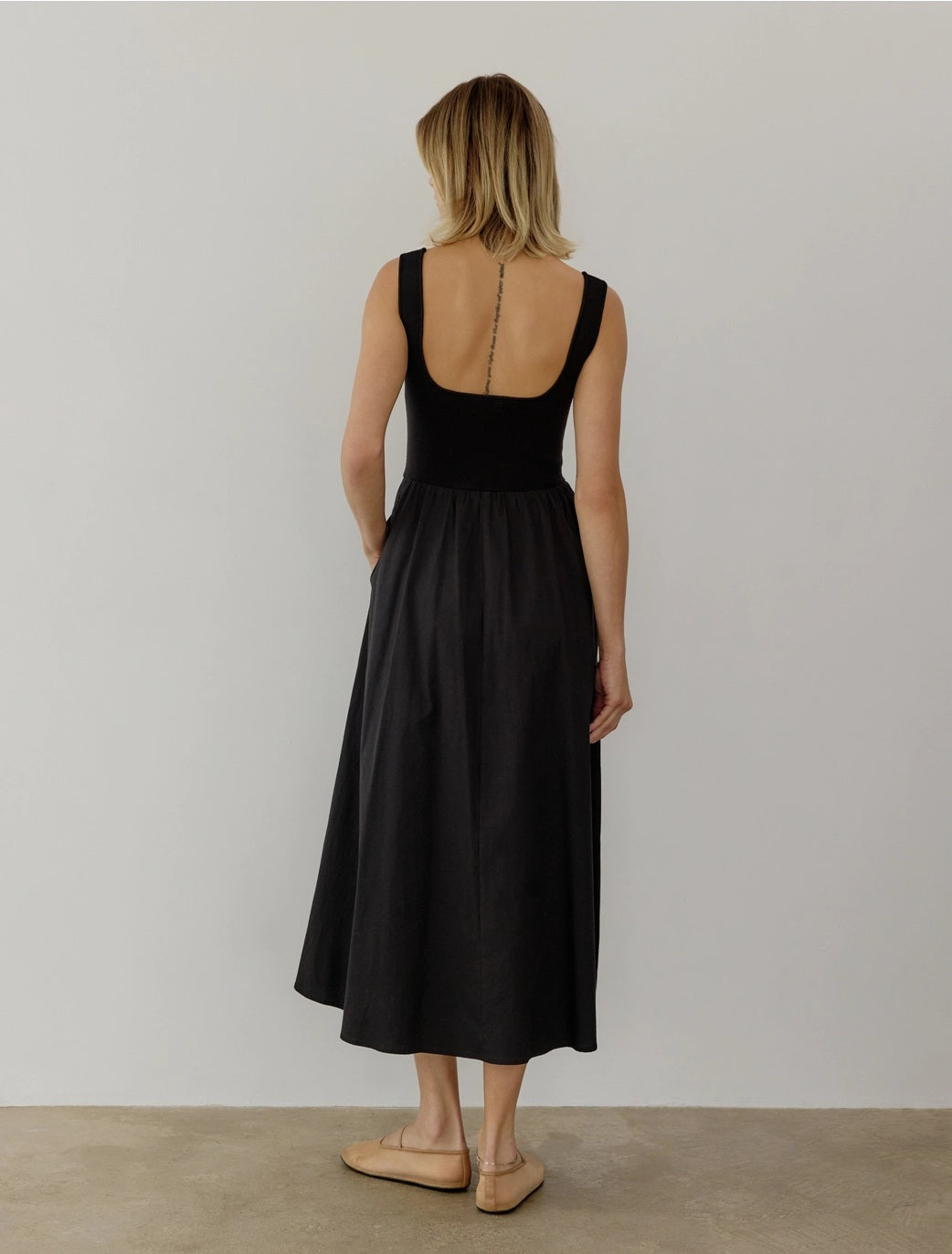 All : Row, The Lucinda Maxi Midi Dress in Black - Boutique Dandelion