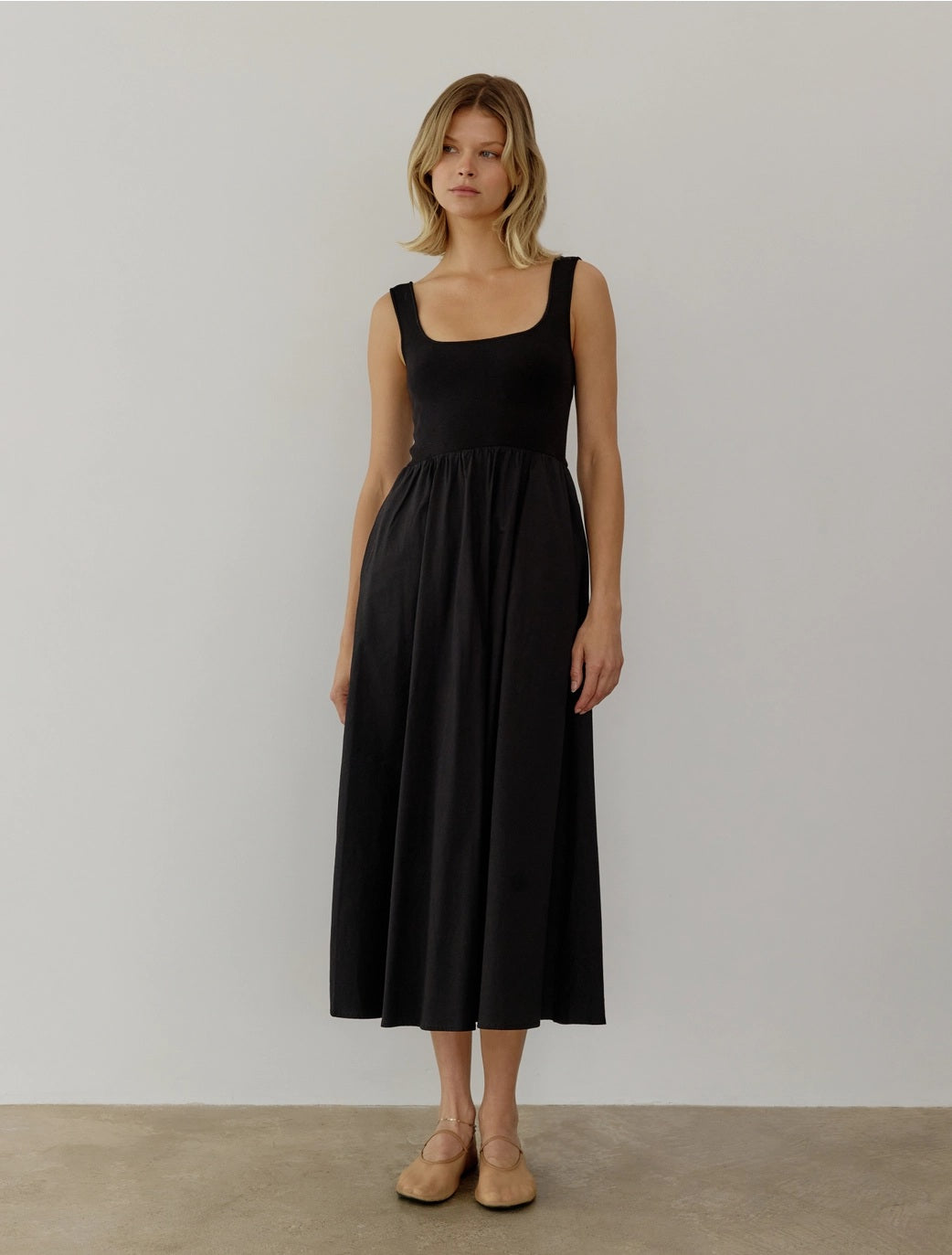 All : Row, The Lucinda Maxi Midi Dress in Black - Boutique Dandelion