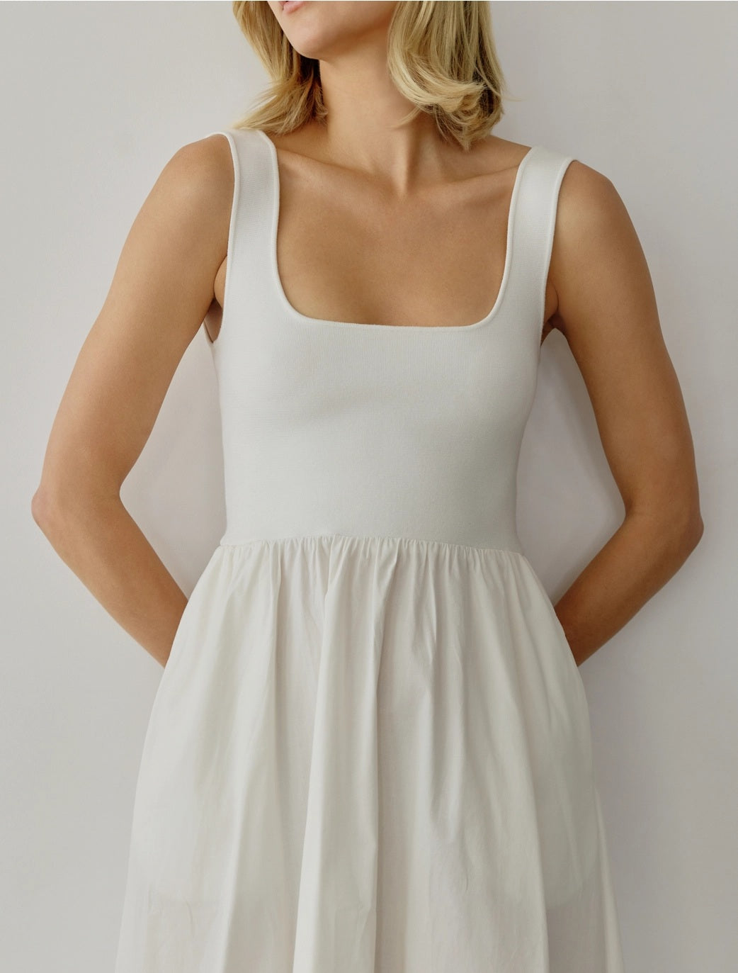 All : Row, The Lucinda Maxi Midi Dress in White - Boutique Dandelion