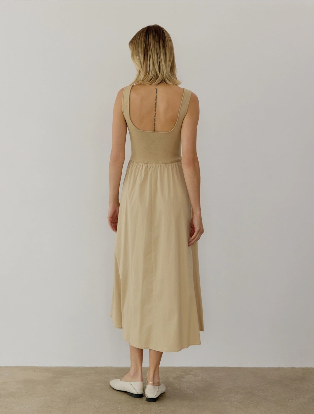 All : Row, The Lucinda Maxi Midi Dress in Khaki - Boutique Dandelion